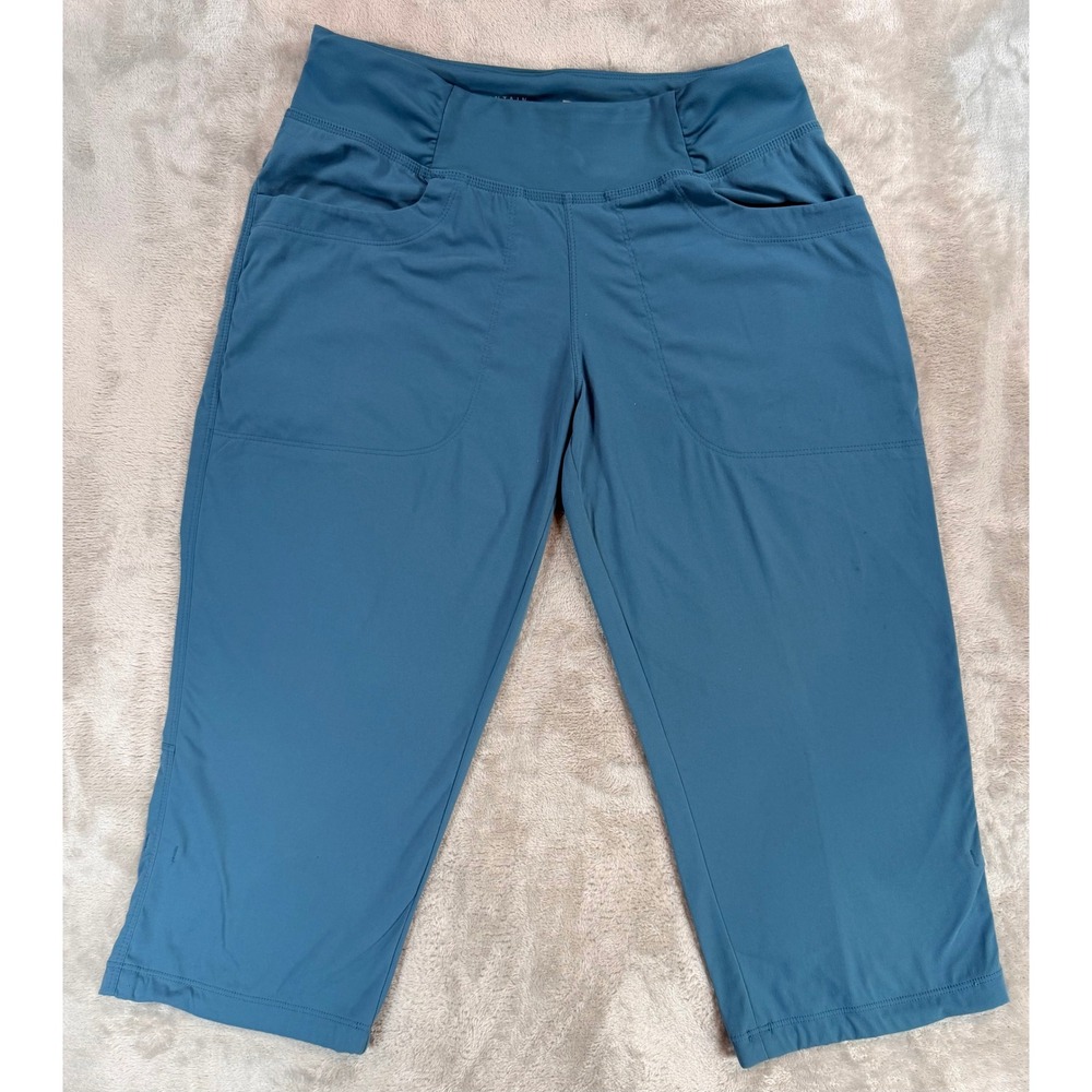 Mountain Hardwear Women Dynama Hiking Outdoor Capri Pant Blue Small